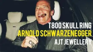 Arnold Schwarzenegger Terminator Skull ring | London June 2015 | AJT Jewellery