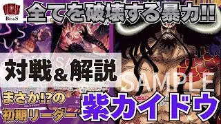 【ワンピースカード】【対戦動画】全てを破壊する暴力!!紫カイドウvs環境Tier1緑ミホーク【EGGHEAD CRISIS】