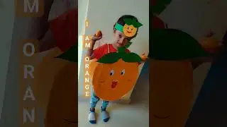 orange fruit dress kids| #funny #learn colors #song #colour blocks #cute