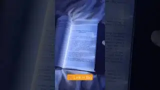 Светодиодная плоская лампа для чтения книг, полностраничная лампа для чтения в постели, в самолет...