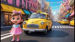 Taxi City Ride | Fun Nursery Rhyme for Kids | Baby Learning Song