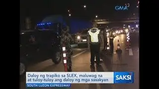 Saksi: Daloy ng trapiko sa SLEX, maluwag na at tuloy-tuloy ang daloy ng mga sasakyan