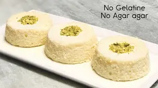 White Milk Pudding Recipe without Agar-Agar & Gelatin | Milk Pudding Dessert Recipe
