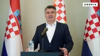 Predsjednik RH Zoran Milanović održao je konferenciju za medije
