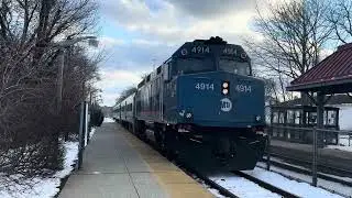 NJT Main Line train arriving at Suffern N.Y