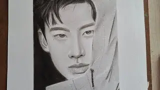 Bai Jingting Drawing Tutorial Step by Step | Realistic Pencil Portrait