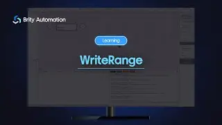 [Excel] WriteRange