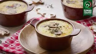 Cr&egrave;me br&ucirc;l&eacute;e ai funghi Prataioli Crema