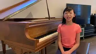 Invention in A Minor - Frederick Silvester | Emma at the Piano, 10 years old