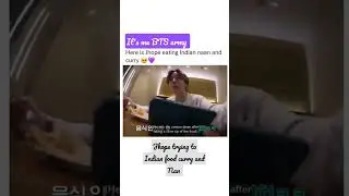 jhope trying to Indian food 💜😘#bts #jhope