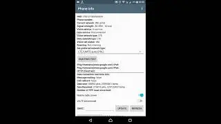 Phone information.