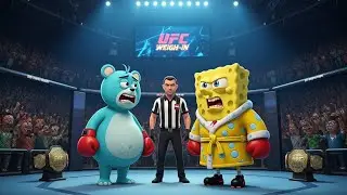Sprunki Sky vs SpongeBob. UFC-Style Weigh-In, Ring Face-Off (3D Animation)