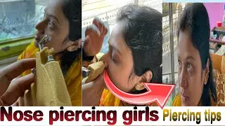 Nose piercing kaise hoti hai nose piercing before and after nose piercing Full video #nosepiercing 📍