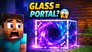 🔥 Minecraft But Glass Turns Into PORTALS 😱