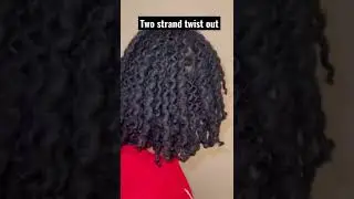 Two Strand Twist Out 🔥 #shorts #dreadlocks #twostrandtwist