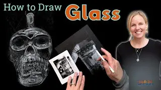 How to Draw a High Contrast Glass Drawing on a Black Paper | High School Art Lesson