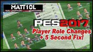 PES 2017 | Изменения ролей игроков + 5-секундное исправление!
