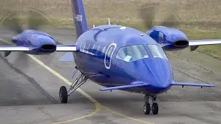 Unique Design | Piaggio P180 Avanti II | Landing at Nancy #innovation #engineering #fast #aviation