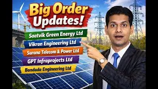 Big Order Updates🚨| Saatvik Green, Vikran Engineering, Surana Telecom, GPT Infra, Bondada Enginering