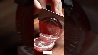 Crystal Pink Lemon Slice Cutting 🍋✨ | Ultra Satisfying Glass ASMR 🔪💥&rdquo;