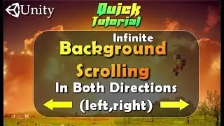 Unity 2D Infinite Background Scrolling [ Simple Way ]