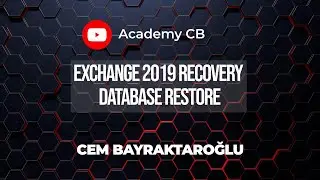 Exchange 2019 Recovery Database Restore