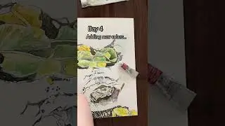 New Timelapse / Timelapse Painting / Watercolor and Ink / Watercolor Painting / Ink Drawing / Tree