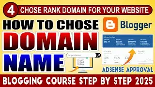 How to Choose Domain Name for Website 🔥Blogging for Beginners 🔥Full Blogger Course in Urdu in 2025