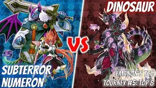 Yu-Gi-Oh! Subterror Numeron vs. Dinosaur | Emanon's TCG Tournament #5 - Top 8