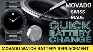 MOVADO Watch Dead? 🔋 Quick Battery Replacement Tutorial! । Movado Swiss made watch battery change