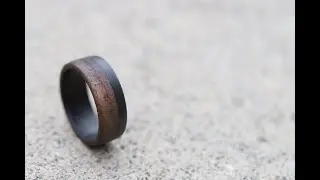 The Craftsman - Walnut Wood and Carbon Fiber Ring