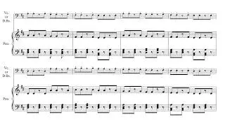 Twinkle, Little Star: Theme & 4 Variations | Piano Accompaniment (𝅘𝅥= 110) | Suzuki Cello/Bass Book 1