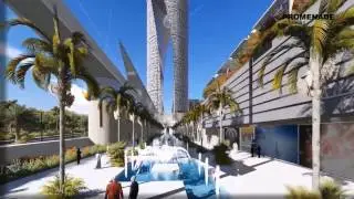 Multi-functional complex 3d animation_architecture_with music