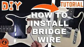 How to Install a TE-style Bridge and Ground Wire Step by Step | TE Guitar Kit Assembly