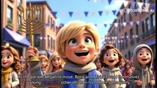 Boris' Hanukkah Parade of Unity - Hannukah - Holidays of the World - Kids Read-Along by Storytime AI