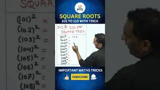 Square Trick for Numbers 101 to 110 | Math Shortcut in Seconds #mathtrick #shorts | Pawan Pareek Sir