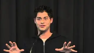 Adam Brimo presenting the Business Growth Strategies for Open Learning during Pecha Kucha May 2013