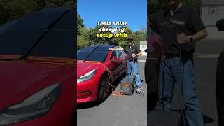 Tesla Solar Charging with Jackery Explorer 3000 Pro and 400W Solar Panels