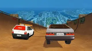 MEGA RAMPA no GTA 4 COM CARROS BRASILEIROS