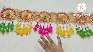rajasthani toran making #diwalidecoration #diwalispecial toran making with minimum raw material