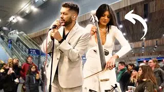 Train Station STOPPED When This CELLIST Joined Me | Umberto Tozzi - Ti Amo