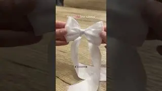 Double Bow making tutorial 🎀✨ #bow #ribbon #diy #craft #hack