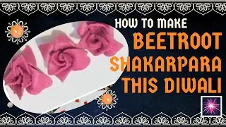 💖 Rose Shaped Beetroot Shakarpara🌹Eye-Catching Snack😍 #yt #ytvideo #trending #recipe #diwalispecial 