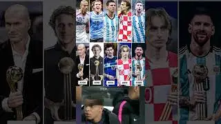 The last 5 World Cup Golden Ball winners all are number 10🏆⚽#fyp #football #messi #modric #zidane