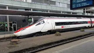 Ausfahrt ECE 52 von Mailand nach Frankfurt am Main Hbf in Freiburg (Brsg) Hbf