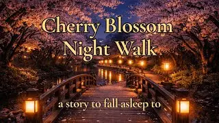 Cherry Blossom Night Walk in Ueno Park, Tokyo | Relaxing Sleep Story for Adults | Restoryy