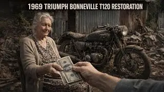 ASMR Bike Restoration Full Rebuild of 1969 Triumph Bonneville T120 from Abandoned Condition to New