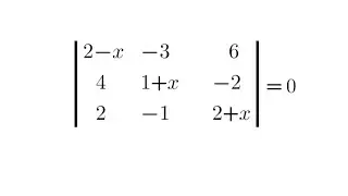 Determinantes con incógnitas. Ejercicio 2