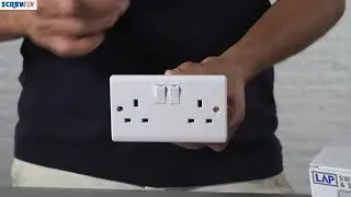 LAP 2-G 13A DP Switched Plug Socket White 5 Pack | Screwfix