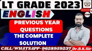 LT GRADE ENGLISH 2023 || ENGLISH ||  LT GRADE PREVIOUS YEAR QUESTIONS || THE COMPLETE SOLUTION
